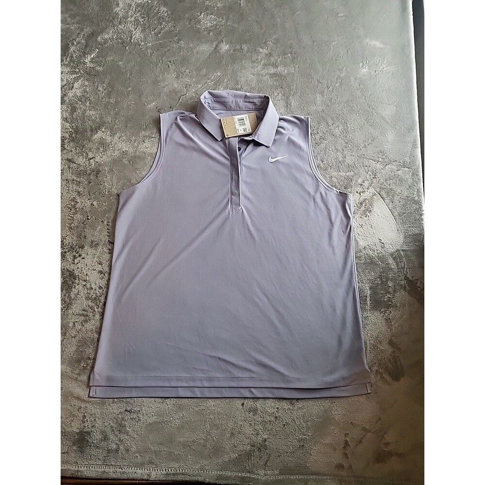 Nike Collar Shirt Women  Xxl Lavander Dri Fit Adv Sleeveless